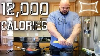 Worlds Strongest Man — Full Day of Eating 12000 calories [upl. by Jacobs61]