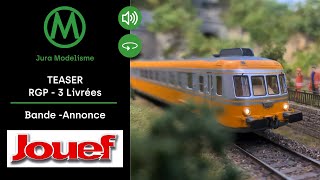 BandeAnnonce RGP JOUEF  X2700 Autorail Train modélisme ferroviaire HO 187ème [upl. by Tallou202]