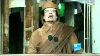 Intervention de Mouammar Kadhafi à la TV Libyenne [upl. by Naahsar]