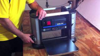 Delta 13quot PORTABLE THICKNESS PLANER 22590  Review [upl. by Faso727]