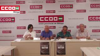 Rueda de prensa Sindicato de Pensionistas y Jubilados de CCOO Málaga [upl. by Lyj456]