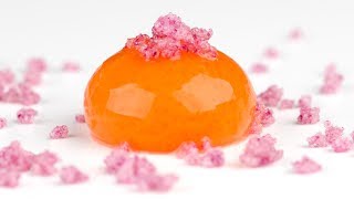 Molecular Gastronomy Frozen Reverse Spherification to Make Spheres with Liquid Inside [upl. by Rod]