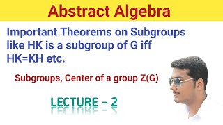 2 Subgroups  Important Theorems  Center of a Group  Abstract Algebra in Bengali [upl. by Atnuahs352]