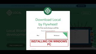 How to install Local by Flywheel on Windows PC [upl. by Ohcamac]