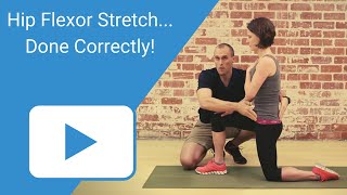 Hip Flexor Stretch  Done Correctly [upl. by Phaih]