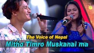 सरर हावामा मन खाेली  Sarara hawama maan kholi  The Voice of Nepal Mitho timro muskaima [upl. by Ayotan]