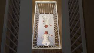 Putting twins in the same cot at sleep times  Quick Tips For New Parents [upl. by Araz]