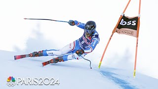 Sarrazin holds off World Champ Odermatt for back to back Kitzbuhel crowns  NBC Sports [upl. by Ahcilef]