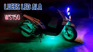 Luces LED a La Ws150 Sport Quedo Increible 😎 [upl. by Lerraf]