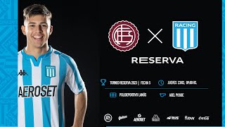 Transmisión en vivo  Torneo Reserva 2023  Fecha 5  Lanús vs Racing Club Polideportivo Lanús [upl. by Annaeiluj]