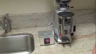 Auber J72BX Timer Demo Video with Mazzer Mini Grinder [upl. by Erlin401]