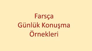 Farsça Günlük Konuşma Örnekleri10 Saat Kaç Altyazılı [upl. by Gilletta]