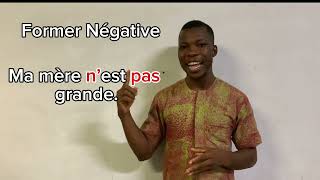 L emploi de la négation simple avec le temps présent en Français [upl. by Yelraf]