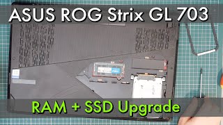 ASUS ROG Strix Laptop RAM and SSD Upgrade its easy [upl. by Threlkeld]