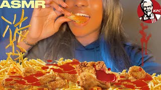 ASMR SPICY KFC MUKBANG NO TALKING Eating Sounds  FRANCIAASMR [upl. by Nordin320]