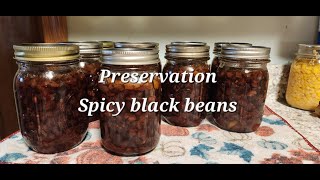 Preservation Spicy Black Beans canning everybitcountschallenge spice list HOMESTEADHEART [upl. by Alasteir832]