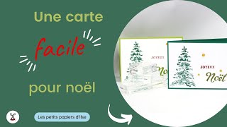 Carte simple au sapin paisible [upl. by Rafaelof]