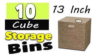 Best 13 Inch Cube Storage Bins [upl. by Shel363]