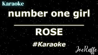 ROSÉ  number one girl Karaoke [upl. by Adnarb556]