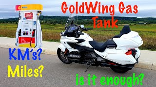 How far will the 2018 Honda Goldwing take you on a full Gas Tank  5 Months Review [upl. by Jahdai]