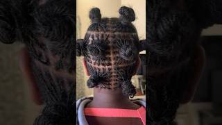 Sisterlocks installation Before and After sisterlocks naturalhair sisterlocksjourney hairgoals [upl. by Carvey]