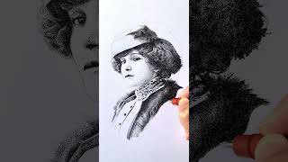 Portrait de Colette en pointillisme bientôt fini [upl. by Oslec246]