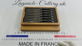 Set of 6 Laguiole Dessert Knives  Laguiole en Aubrac [upl. by Percy]