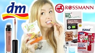 DM vs ROSSMANN  WER IST BESSER BEAUTY amp FOOD IM LIVE TEST mit Shirin Gosh [upl. by Adnot727]