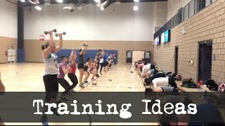 Training ideas for Big Groups  2 Lined Circuit [upl. by Acinna]