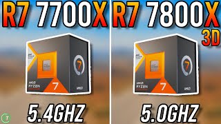 Ryzen 7 7700X vs Ryzen 7 7800X3D  Any Difference Or Not [upl. by Waite]