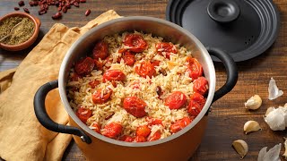 Pati Jinich  Roasted Tomato Rice [upl. by Eleumas]