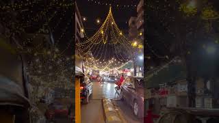 Diwali lighting at Lokhandwala Market in Mumbai [upl. by Anirod]