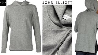 JOHN ELLIOTT  VILLAIN Hoodie Review amp Sizing  Dark Gray [upl. by Nena]