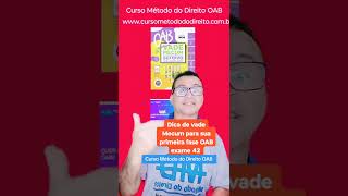 Curso Método do Direito OAB recomendo esse Vade Mecum 42 OAB [upl. by Cummings722]