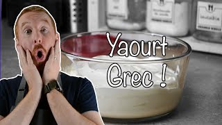 Yaourt Grec 🇬🇷 Super FACILE et ÉCONOMIQUE [upl. by Htebharas]