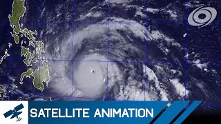 Typhoon Haiyan Yolanda  Satellite Imagery Timelapse Nov 410 2013 [upl. by Skipton706]