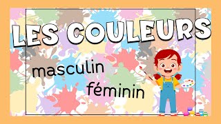 Los colores en français 🎨 masculino y femenino  Básicos [upl. by Iron]