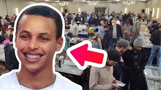 I Went To A Sports Card Show And Gave Away Cards For FREE [upl. by Sophi]