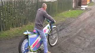 SpeedWay zuzel  Wiejski crash Siwy [upl. by Gayler]