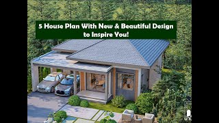 5 House Plan With New amp Beautiful Design to Inspire You [upl. by Aramas]