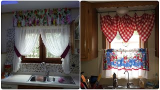 New Modern Kitchen Curtains Kitchen WindowDoor Curtains Kitchen Curtain Designs Valance Curtain [upl. by Megdal]