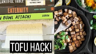 How To Press Tofu Without a Tofu Press  LIFE HACK [upl. by Garin13]