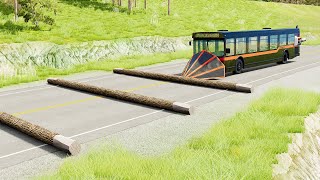 Mobil vs Fallen Tree 14  BeamNG Drive [upl. by Phail248]