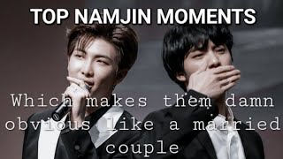 Top Namjin momentswhich makes them damn obvious like a married couple urely the¥ ar€ bts namjin [upl. by Rebmac]