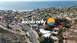 Aerial View of Festival of the Arts and Pageant of the Masters and Downtown Laguna Beach [upl. by Swec]