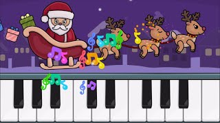 Bimi Boo  Baby Piano  Jingle Bells Melody  Super Learning Games  Part 1 [upl. by Dnamron]