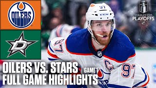 Edmonton Oilers vs Dallas Stars Game 1  NHL Western Conference Final  Full Game Highlights [upl. by Gnous]