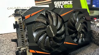 GIGABYTE GTX 1060 3Gb SUPER BLINK BLINK [upl. by Eelesor]