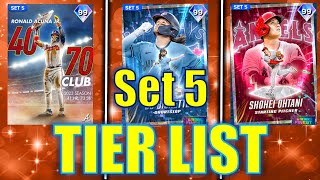 The BEST Set 5 TIER LIST I Rank All NEW CONTENT Cards in MLB The Show 23 Diamond Dynasty [upl. by Elga]