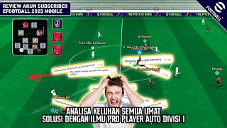 RACIK amp SUSUN FORMASI META KONTAK FISIK 4222 amp 4123 ILMU MAH4L PRO PLAYER DI EFOOTBALL 2025 MOBILE [upl. by Anwahsit]